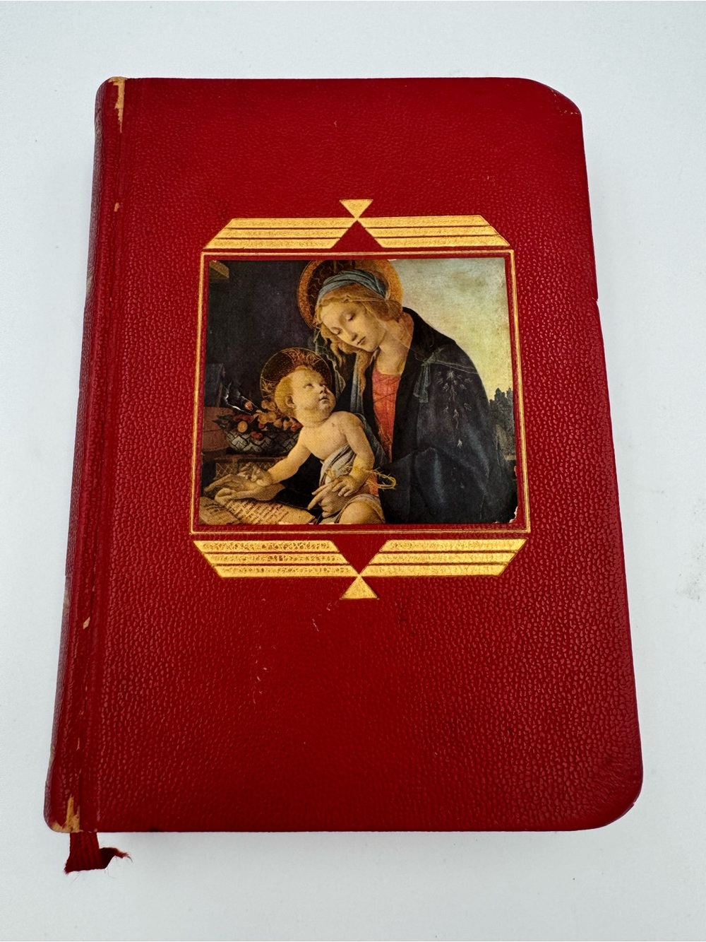 Vintage 1959 The Prayer Book Catholic Press Red Hardcover Illustrated Devotional